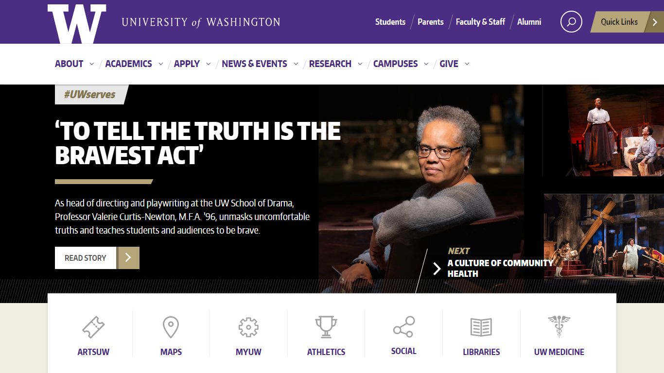 UW Homepage - University of Washington